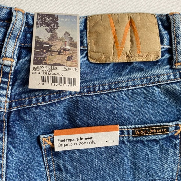 NWT Nudie Jeans Wide Leg High Waist Loose/Relaxed Fit Tall Long Sz 30x34 - Picture 10 of 11